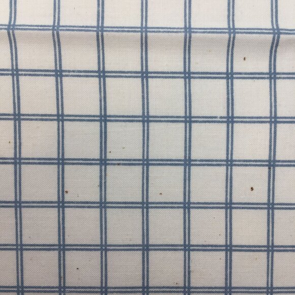 1/2 Yard Yd Cornflower Blue White Squares Plaid Coordinating Quilting Fabric - Picture 4 of 7